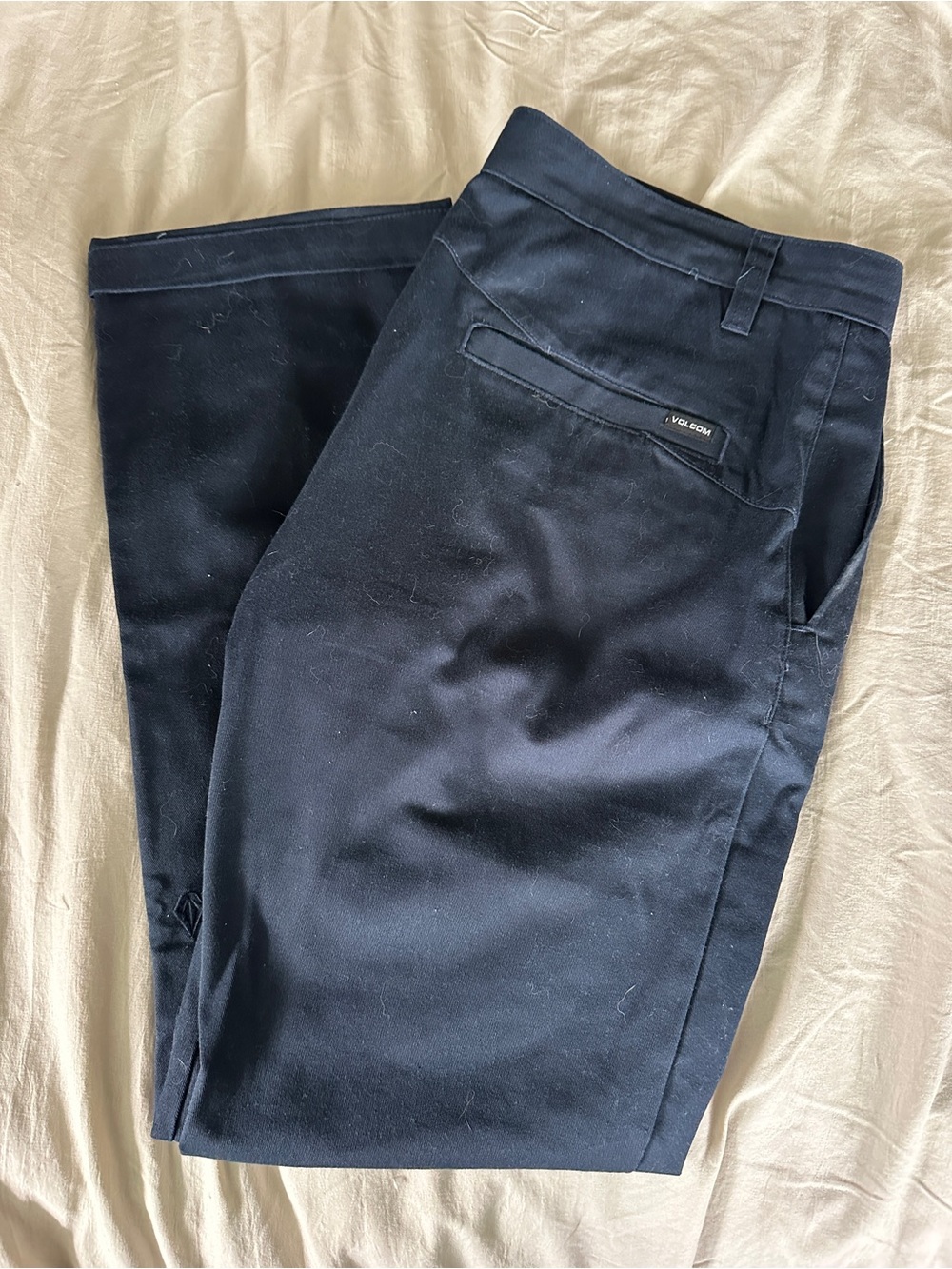 Volcom Men's Navy Black Chino Pants